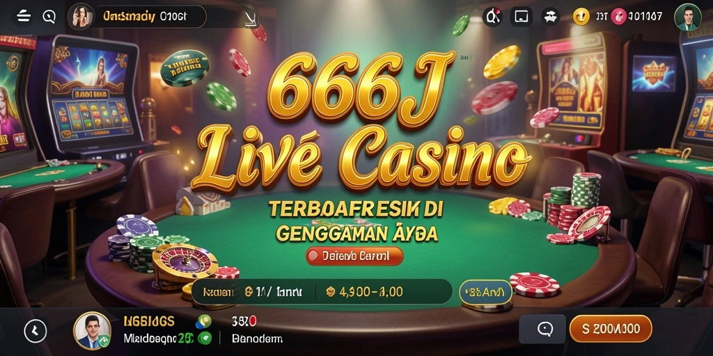 Tampilan gameplay Live Casino yang menakjubkan di 666J.