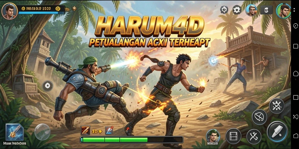 Gameplay seru dalam HARUM4D dengan aksi yang mendebarkan.