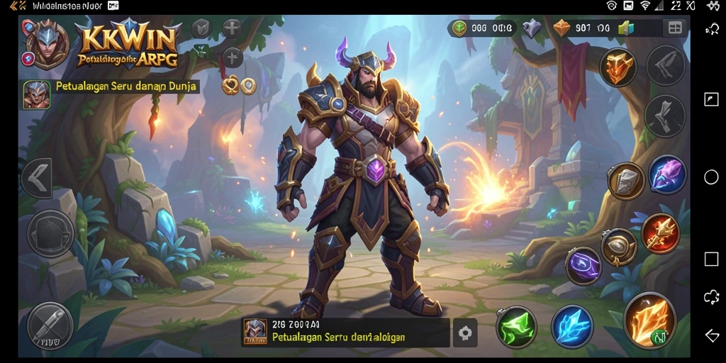 Tampilan gameplay KKWIN yang menarik dalam petualangan ARPG.