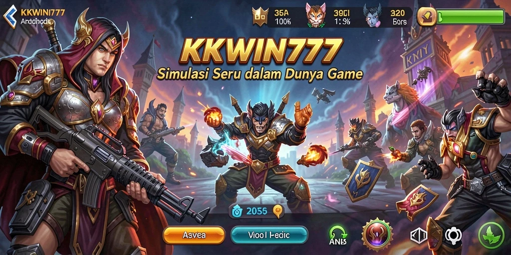 Screenshot gameplay KKWIN777 menampilkan interaksi seru dalam simulasi.