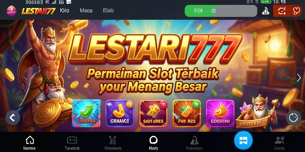Tampilan gameplay Slot yang seru dan menantang di LESTARI777.
