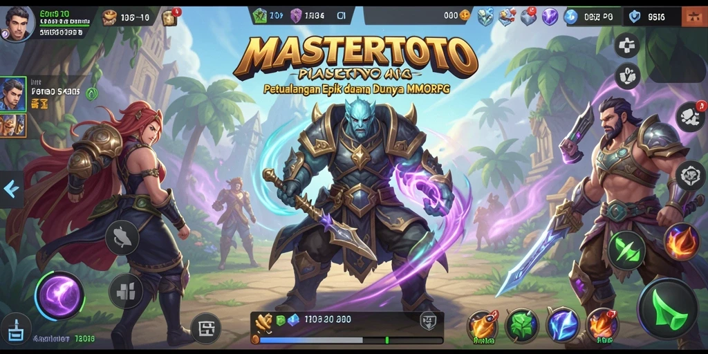 Tampilan seru gameplay MMORPG MASTERTOTO dengan aksi mendebarkan.