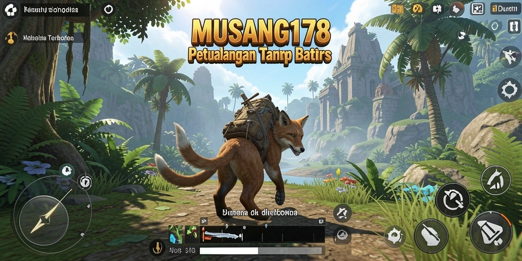Tampilan gameplay menarik di dunia terbuka MUSANG178.