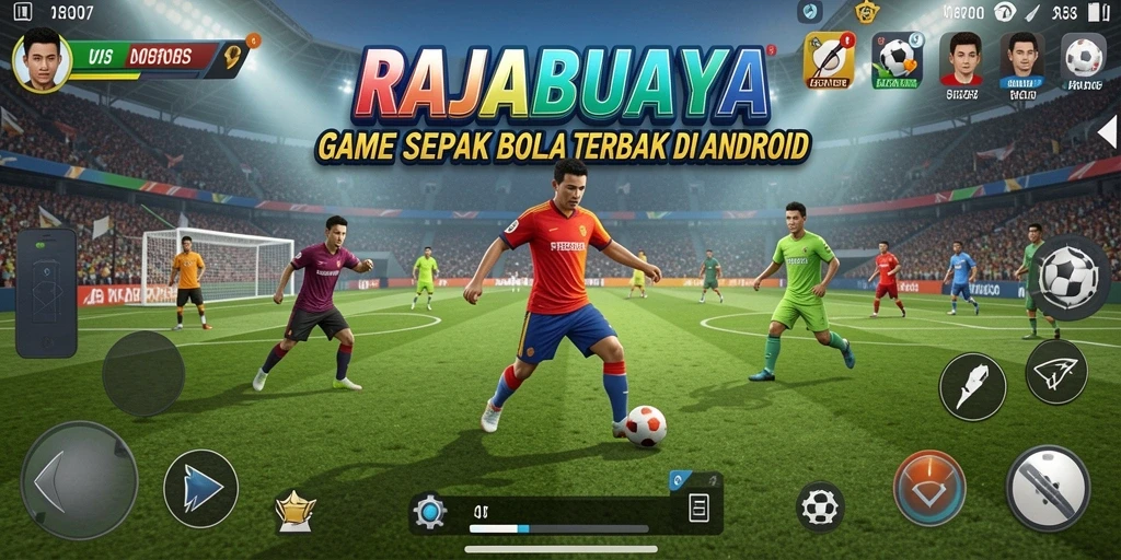 Gameplay menarik dari RAJABUAYA yang menampilkan pertandingan sepak bola.