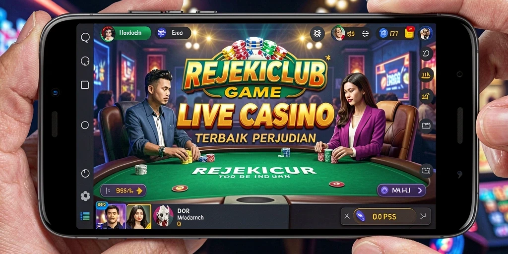 Tampilan menarik dari permainan Live Casino di REJEKICLUB.
