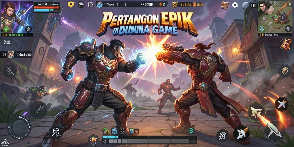 Tampilan gameplay RP6789 dengan pertarungan mendebarkan dan karakter unik.