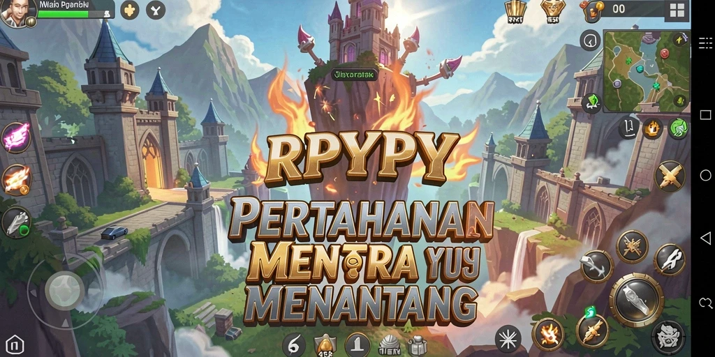 Gameplay menara bertahan yang mendebarkan dan strategis.