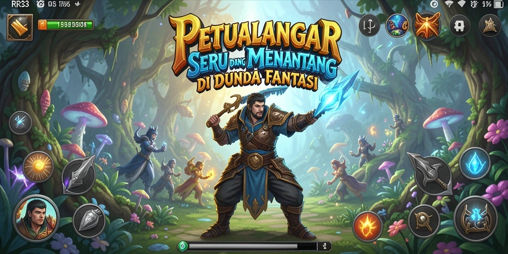 Gameplay mendebarkan di dunia petualangan RR33.