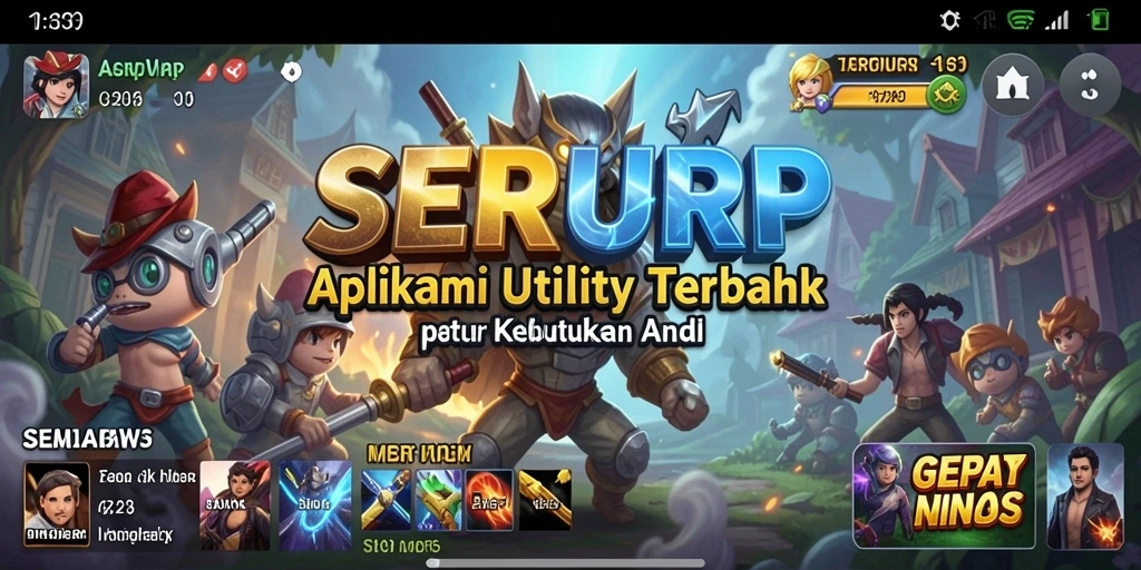 Tampilan antarmuka utama SERURP yang intuitif dan menarik.