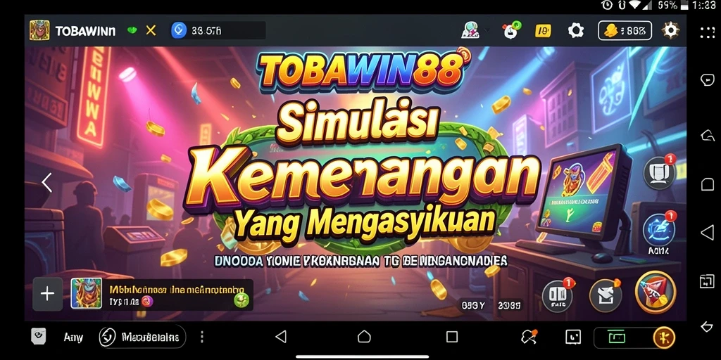 Screenshot gameplay TOBAWIN88 dengan aksi simulasi yang mendebarkan.